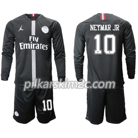 Koszulka Paris Saint-Germain NEYMAR JR 10 Jordan Czarny Dziecięca Trzeciej 2018-2019 - Koszulki Piłkarskie(L/S)